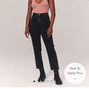 Abercrombie & Fitch Ultra High Rise Ankle Straight Jeans